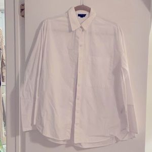 Top Shop Oversized Crisp White Shirt
